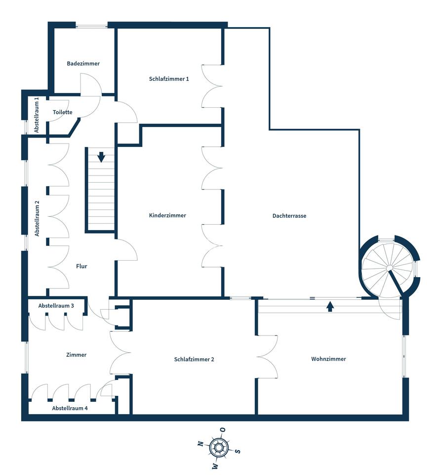 Architektur mit Charakter: großzügige Villa mit Dachterrasse und unverbaubarem Blick ins Grüne – Bild 19