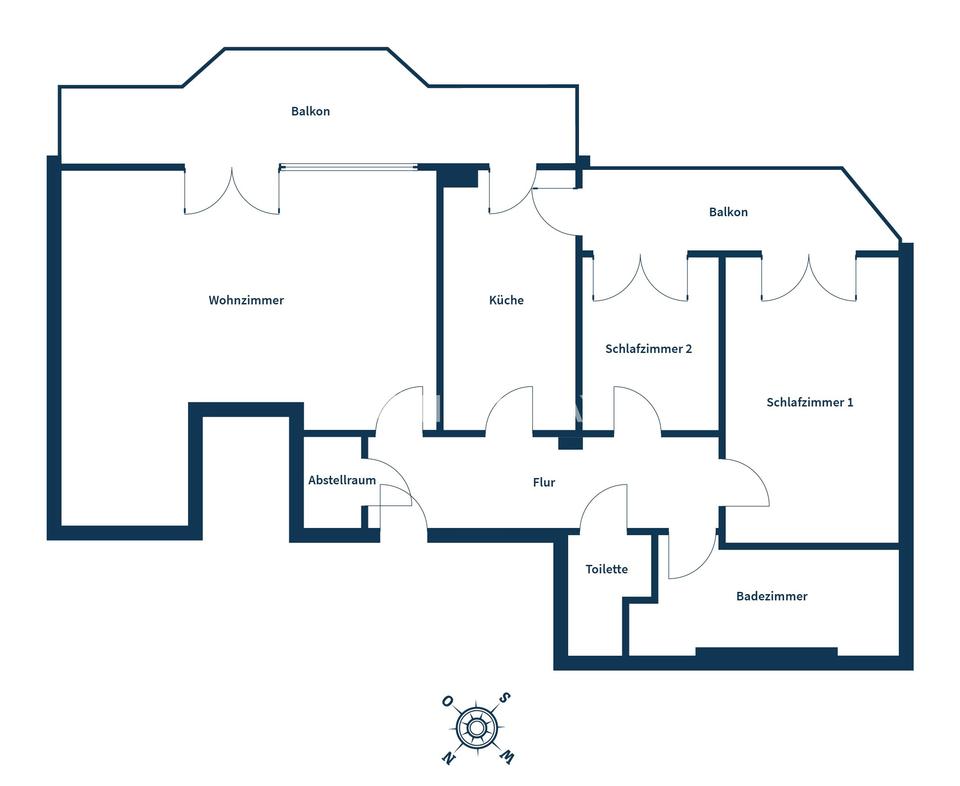 Großzügige 3-Zimmer-Wohnung mit 2 Balkonen und Tiefgaragenstellplatz – stilvoll wohnen am Waldrand – Bild 17