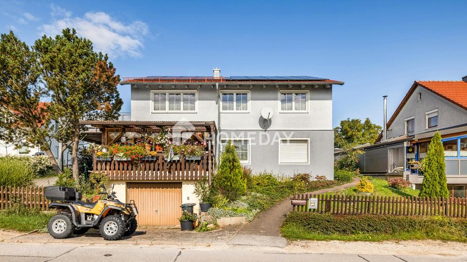 2006 saniertes und aufgestocktes Zweifamilienhaus mit PV-Anlage, Kamin und großem Garten – Bild 2