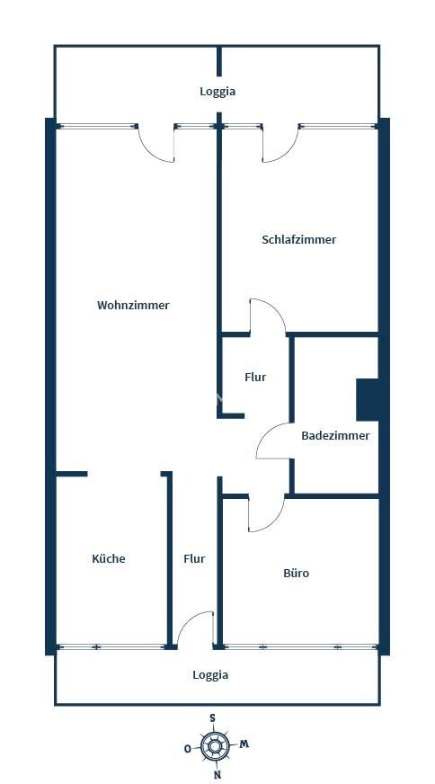 Modern renovierte 3-Zimmer-Wohnung mit zwei Loggien, Aufzug, Schwimmbad und Sauna – Bild 19
