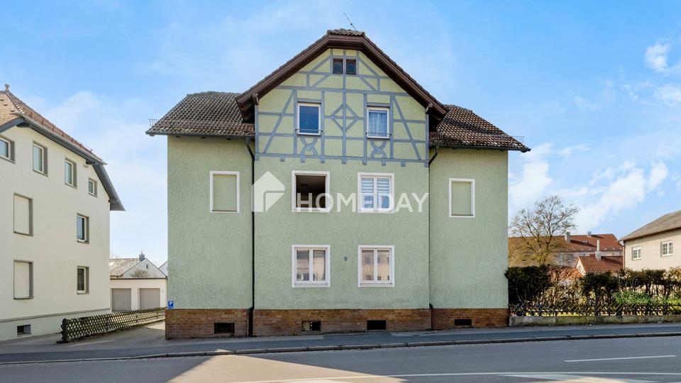 Attraktives MFH zentral in Amberg: 5 vermietete Wohnungen, Garagen und Stellplätze im Innenhof – Bild 3