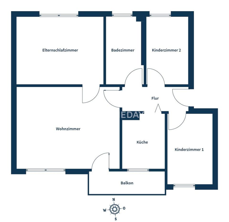 Gepflegte 4-Zimmer-Wohnung mit Balkon und Keller in ruhiger Lage von Wolfsburg – im Erbbaurecht – Bild 15