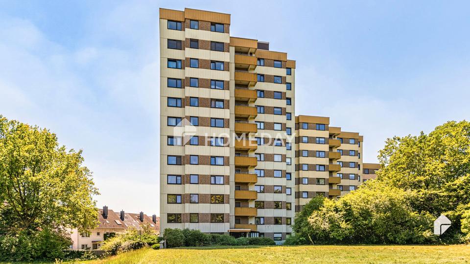 Panoramablick auf Frankfurt - modern geschnittene 3-Zimmer-Wohnung mit Südbalkon – Bild 2