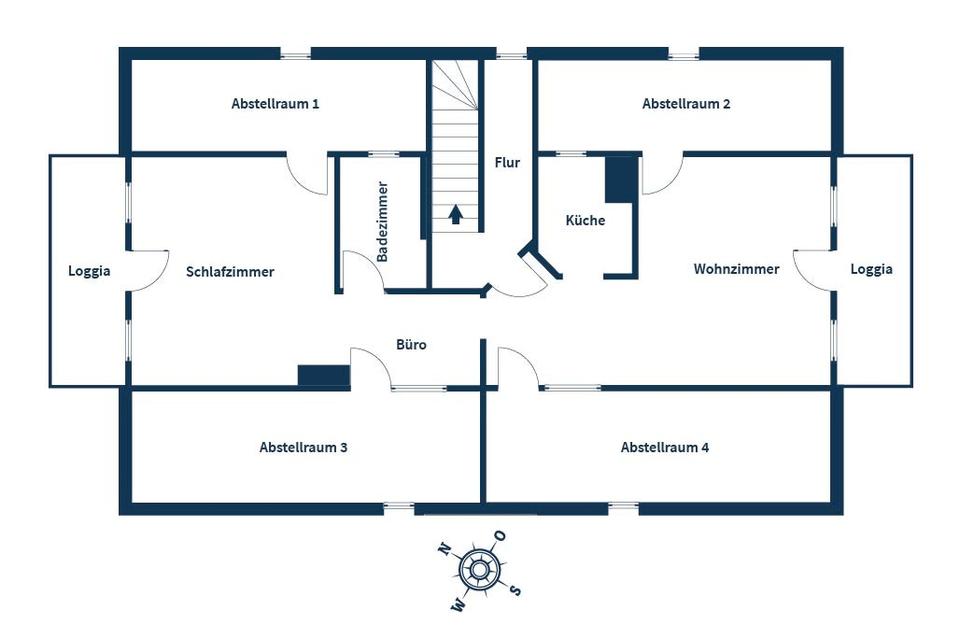 Dachgeschossidylle mit zwei Loggien – Sonne von früh bis spät – Bild 19