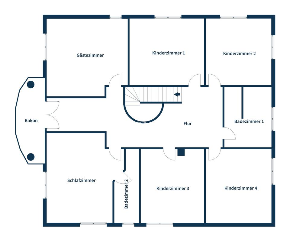 Exklusive Stadtvilla mit Garage, Wintergarten, Kamin, Terrasse & großzügigem Grundstück – Bild 7
