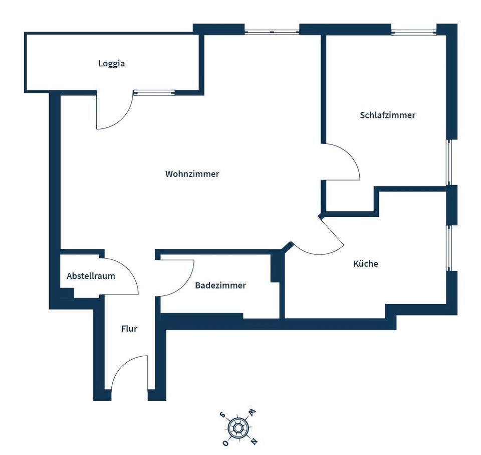 Gepflegte 2-Zimmer-Wohnung in ruhiger Lage mit Südwest-Loggia und Stellplatz – Bild 18