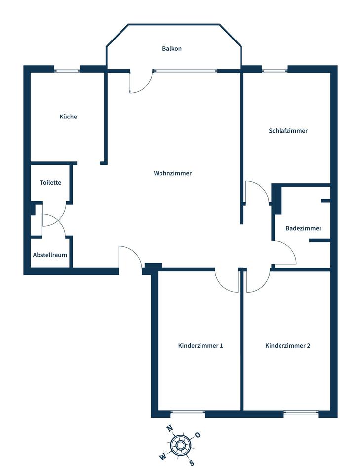 Charmante Erdgeschosswohnung mit Balkon und Gartenmitbenutzung in gepflegtem Mehrfamilienhaus – Bild 15