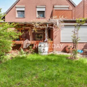 Gemütliche Erdgeschosswohnung mit überdachter Terrasse und Gartenidylle in Weyhausen