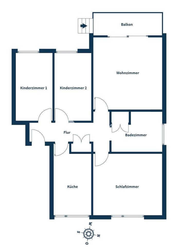 Gepflegte 4-Zimmer-Wohnung mit West-Balkon, Wannenbad und Stellplatz – Bild 14