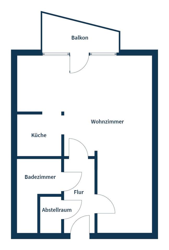 Gemütliche 1,5-Zimmer-Wohnung mit Balkon und Einbauküche in grüner Wohnanlage – Bild 9