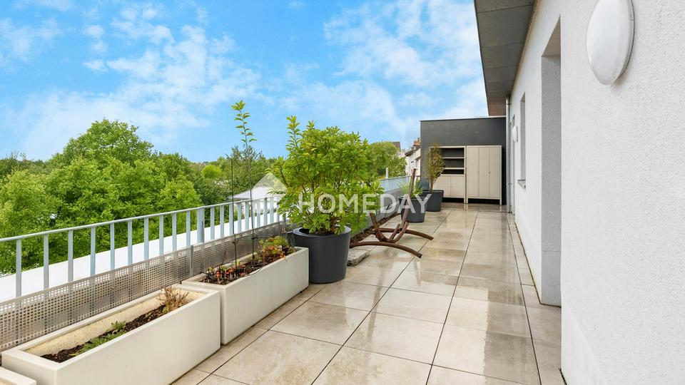 Moderne Penthouse-Wohnung mit großer Dachterrasse und Erbbaurecht in Frankfurt am Main – Bild 4