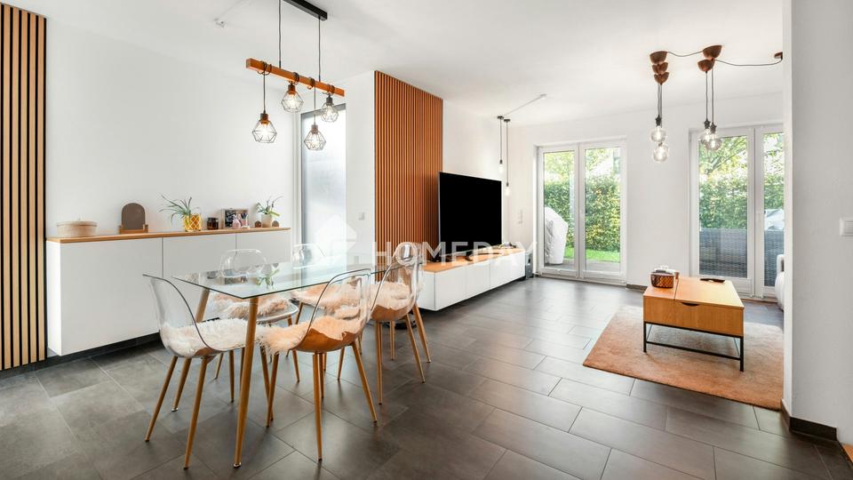 Moderne Maisonettewohnung mit Südterrasse und Garten