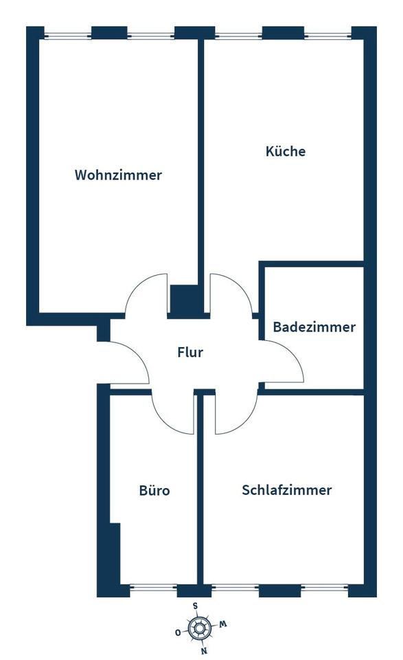 Ideal geschnittene 3-Zimmer-Wohnung in toller Lage von Gohlis-Süd – Bild 11