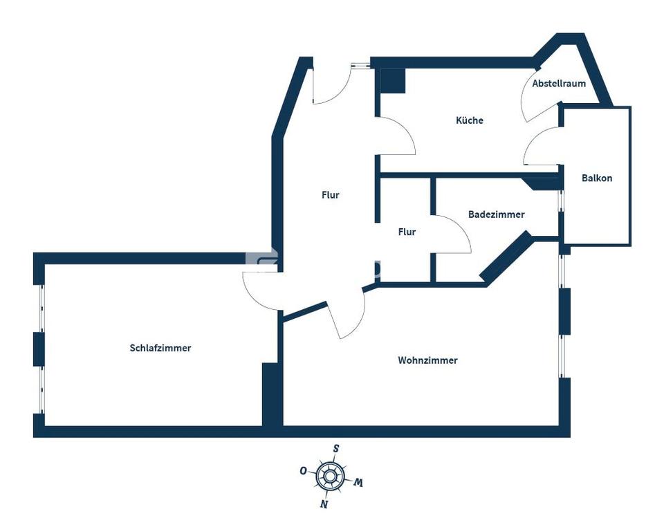 Sehr gepflegte 2-Zimmer-Wohnung im Jugendstil-Altbau mit Balkon und Keller – Bild 11