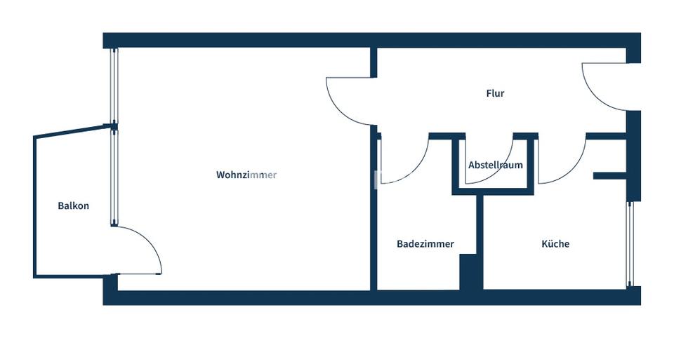 Ruhig gelegen! Gemütliche 1-Zimmer-Erdgeschosswohnung mit Süd-West-Balkon – Bild 6