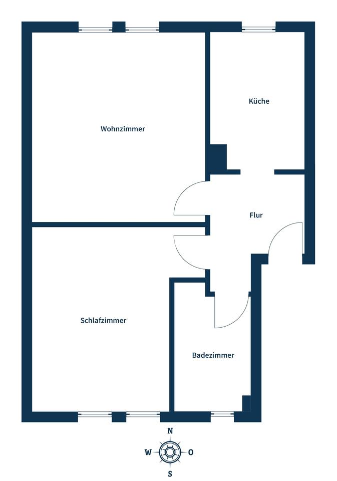 Altbaucharakter in gewachsener Innenstadtlage: gepflegte 2-Zimmer-Wohnung im historischen MFH – Bild 7