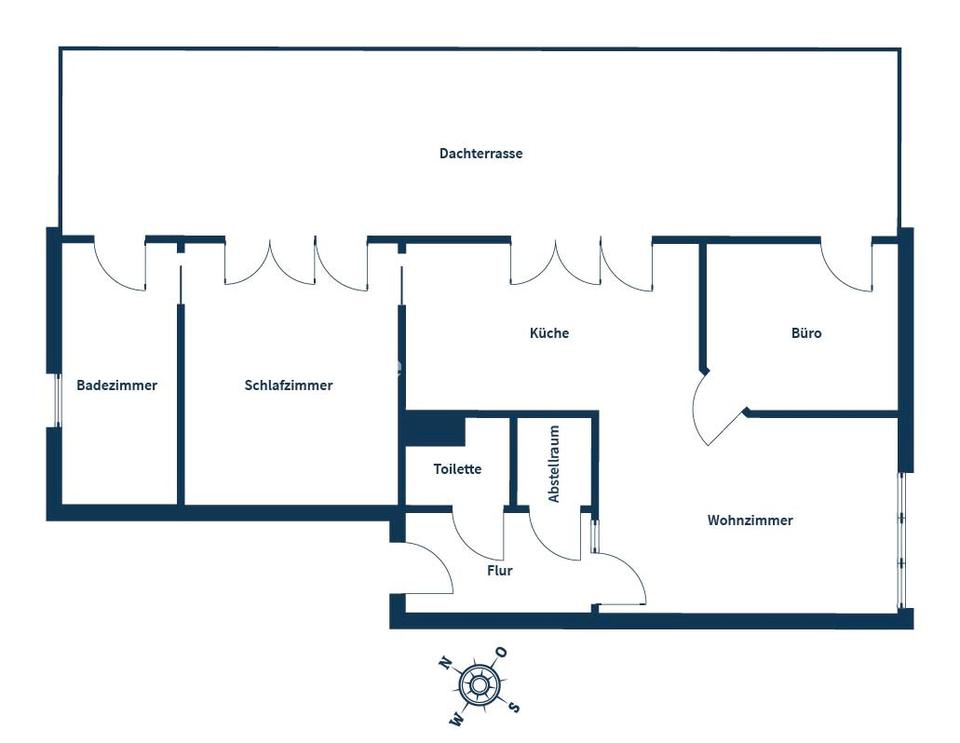 Exklusive Dachgeschosswohnung mit 38qm Sonnenterrasse und unverbaubarer Fernsicht im Lutherquartier – Bild 17