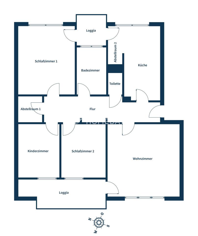 Vermietete 4-Zimmer-Erdgeschosswohnung mit zwei Balkonen und Stellplatz – Bild 19