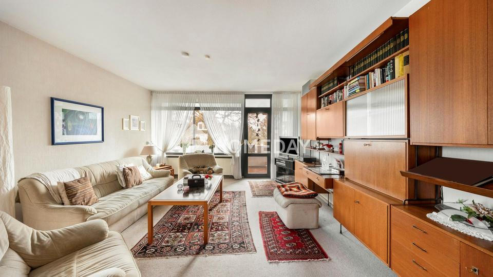 Geräumiger & heller Rohdiamant mit Parkblick: 3 Zimmer, Garage sowie Fahrstuhl | Eversten Holz