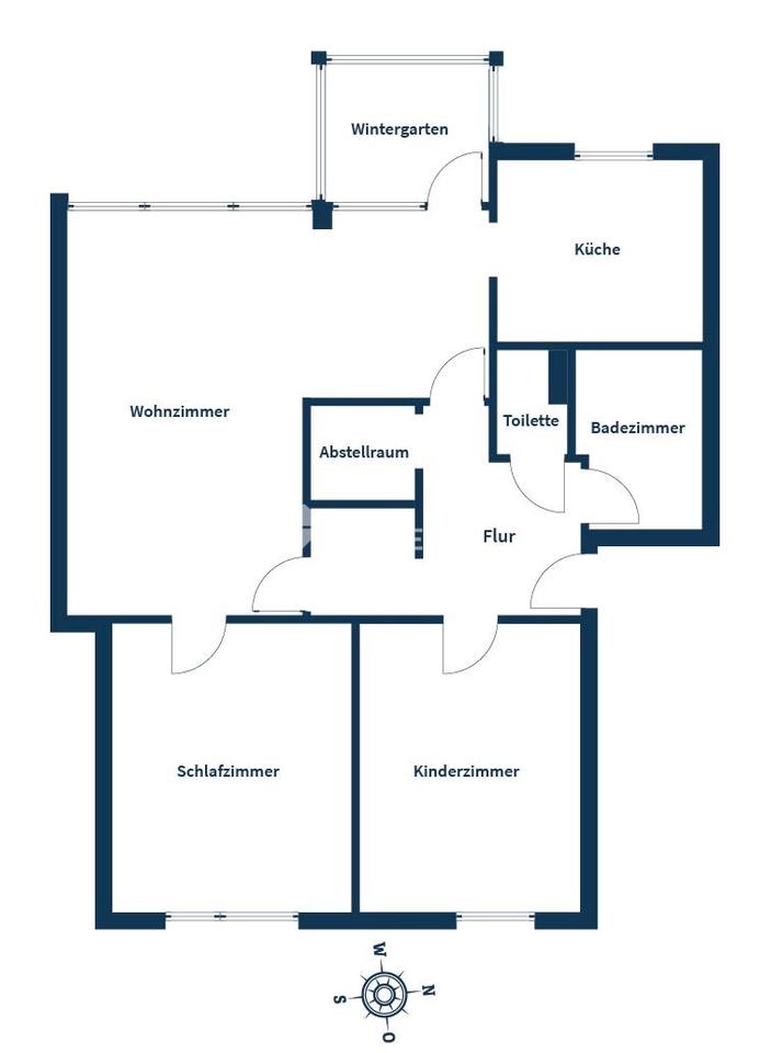 Helle Drei-Zimmer-Wohnung mit Wintergarten, Garage und durchdachter Raumaufteilung – Bild 16