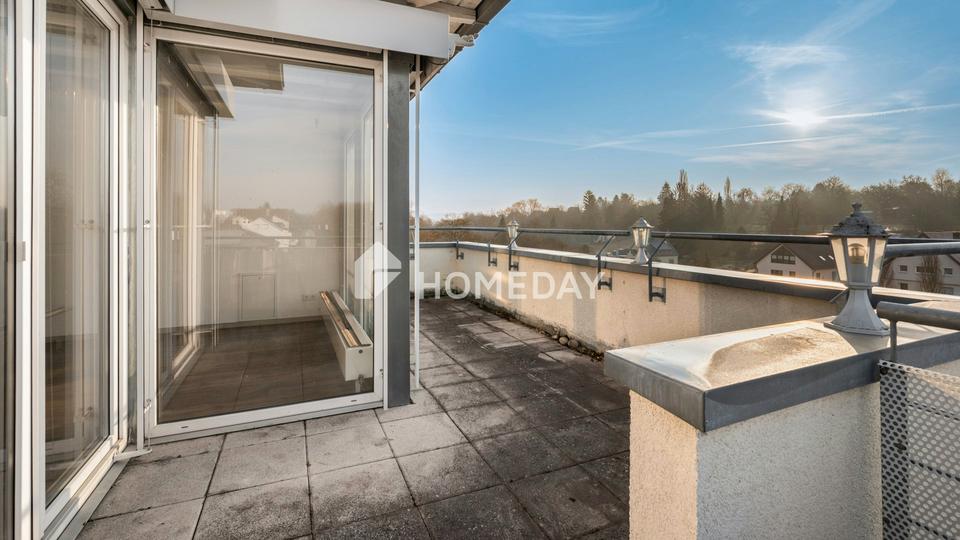 Lichtdurchflutete 3-Zimmer-Dachgeschosswohnung mit Dachterrasse und Blick in grüne Weite – Bild 7