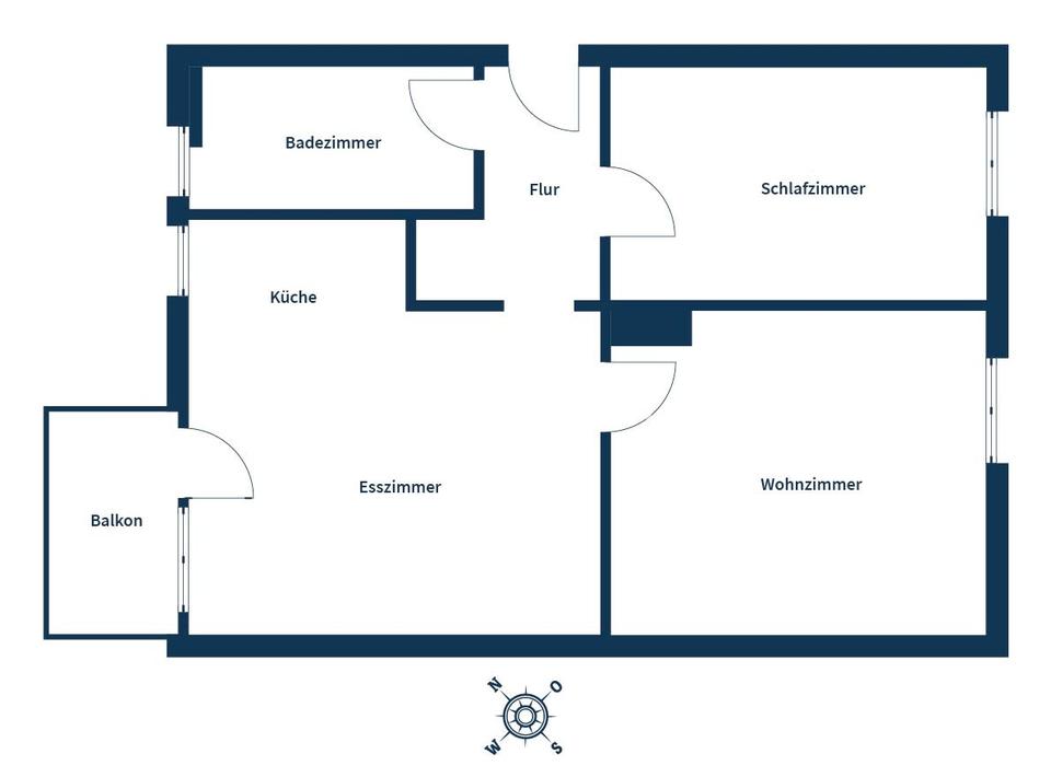 Helle 3-Zimmer-Wohnung mit EBK, Balkon und eigenem Stellplatz – Bild 13