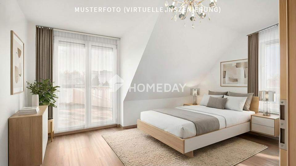 Lichtdurchflutete 3-Zimmer-Dachgeschosswohnung mit Dachterrasse und Blick in grüne Weite – Bild 11