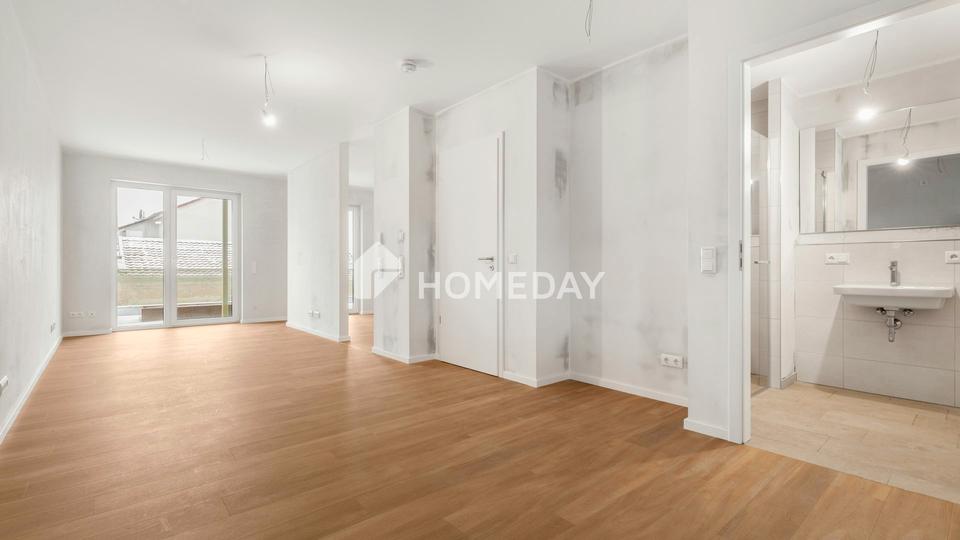 Neubau/Erstbezug! Zwei-Zimmer-Wohnung mit überdachter Terrasse und Garten – Bild 5