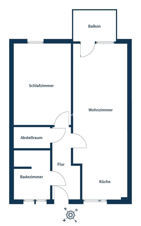 Neubau/Erstbezug! Zwei-Zimmer-Wohnung mit Balkon und Fußbodenheizung – Bild 18