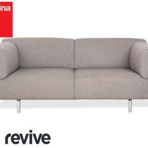 Cassina Met 250 Stoff Zweisitzer Grau Beige Sofa Couch