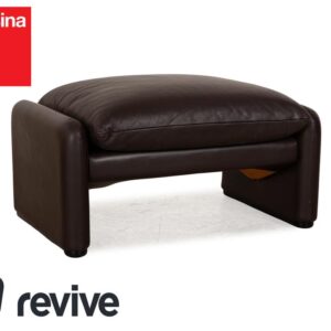 Cassina Maralunge Leder Hocker Braun Dunkelbraun ✨