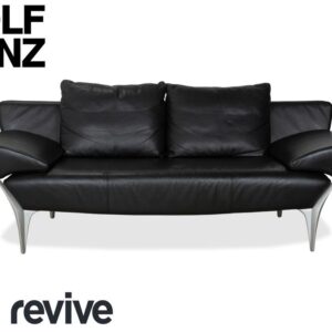 Rolf Benz 1600 Zweisitzer Sofa Schwarz manuelle Funktion