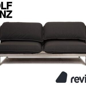 Rolf Benz Nova Stoff Zweisitzer Grau Dunkelgrau Sofa Couch ✨