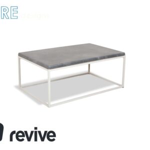 Pure Paris Kunststoff Couchtisch Silber Metall Grau