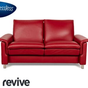 Stressless Aurora Leder Zweisitzer Rot manuelle Funktion Sofa