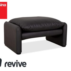 Cassina Maralunge veganes Leder GAVIN 117 Hocker Anthrazit ✨