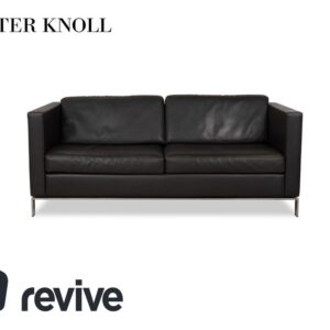 Walter Knoll Foster 500 Leder Dreisitzer Dunkelgrau Anthrazit