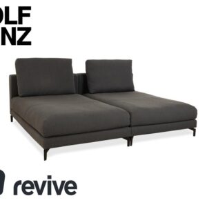 Rolf Benz Nuvola Stoff 2x Liege Grau Anthrazit