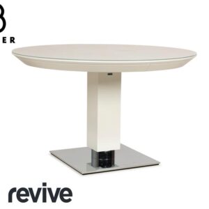 Bacher TODO Holz Glas Esstisch Weiß