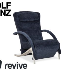 Rolf Benz 3100 Stoff Sessel Blau Neubezug manuelle Funktion ✨