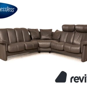 Stressless Legend Leder Ecksofa Schwarz manuelle Funktion Sofa