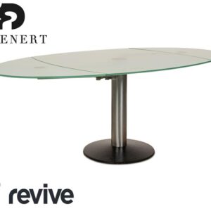 Draenert Titan Glas Esstisch Silber Esszimmer