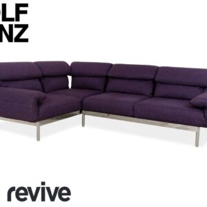 Rolf Benz Plura Stoff Ecksofa Violett lila manuelle Funktion