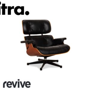Vitra Eames Lounge Chair Leder Sessel Holz Schwarz Braun ✨