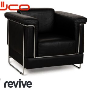 Züco Carat Leder Sessel Schwarz