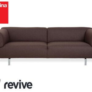 Cassina Met 250 Stoff Dreisitzer Braun Filz Wolle Couch Neubezug