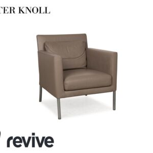 Walter Knoll Jason Leder Sessel Braun Braungrau