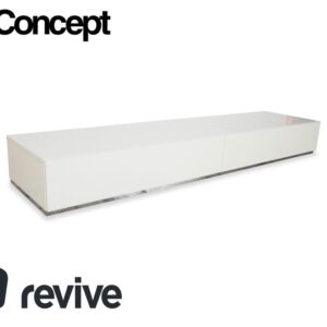 BoConcept Lugano Holz Sideboard Weiß Chrom TV-Board Lowboard