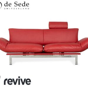 de Sede DS 140 Veganes Leder Zweisitzer Rot inkl. Kopfstütze ✨