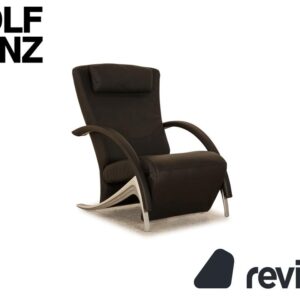 Rolf Benz 3100 veganes Leder Stuhl anthrazit / schwarz manuelle ✨